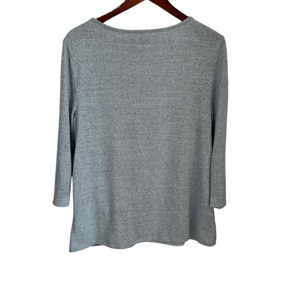 Penmans pale blue 3/4 sleeve top with knot tie in front size XL - Picture 2 of 10